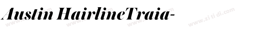 Austin HairlineTraia字体转换